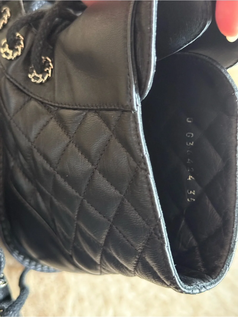 CHANEL Black Quilted Leather Combat Boots with Chain CC Detailing size 5